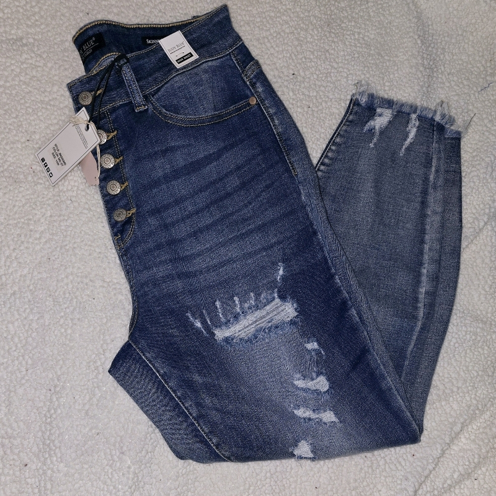 Judy blue nwt high waist skinny plus 14w distressed